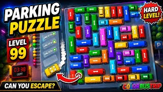 Parking Puzzle Hard Level 😱🚗 | Can You Escape? | Color Bus Trip | Car Parking Game screenshot 4