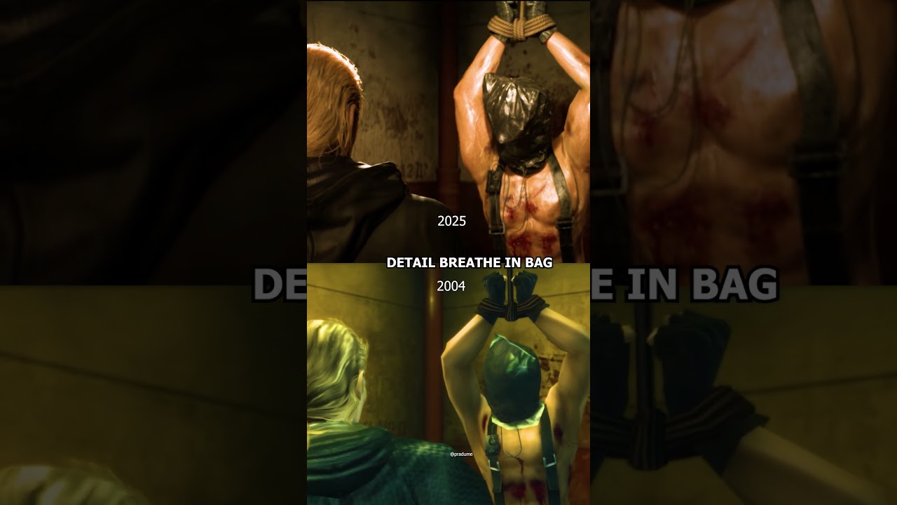 Detail Of Breathing Cutscene Metal Gear Solid 3 Remake Original 