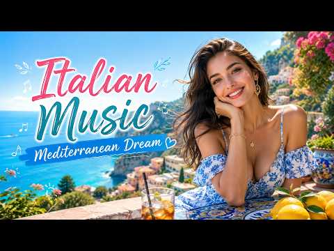The Best 🇮🇹 Italian Music🎶 Italian Vibes 🎶 1+ Hour Scenic Amalfi Coast & Lake Como Relaxation 4K