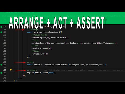 How I ARRANGE, ACT, ASSERT a  Angular 16 unit test in Visual Studio Code With Wallaby.js. Poker