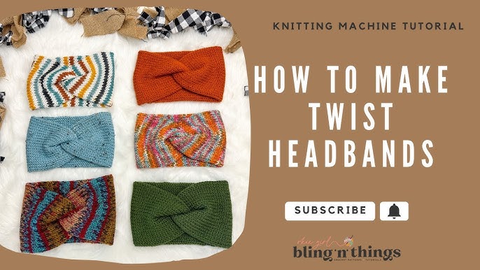 Cat hat knitting tutorial w/ knitting machine 