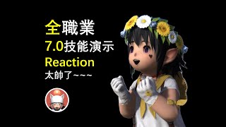 【FF14】 7.0 全職業技能演示 莫古雨Reaction  激動！