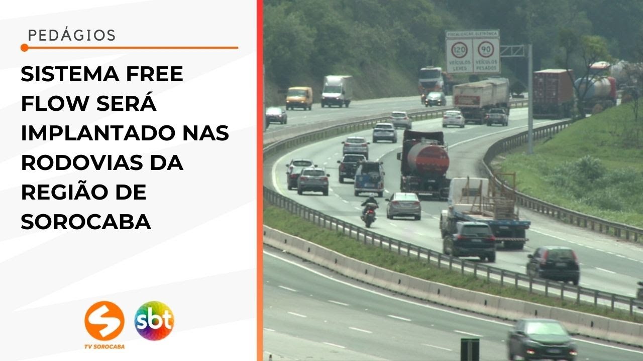 Sistema free flow será implantado nas rodovias da região de Sorocaba | TV Sorocaba SBT