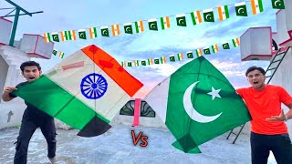 Indian Kite Flying | Pakistani 14 August Kite Flying | Plasticbag Kite Make