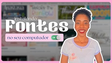 Como baixar  e instalar fontes no seu PC/Notebook #fontes #instalar #encadernação