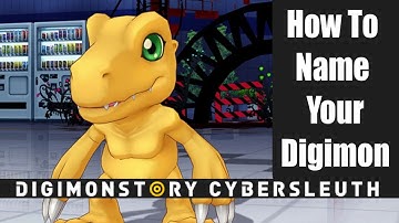 Digimon Story: Cyber Sleuth - How To Name / Rename Your Digimon