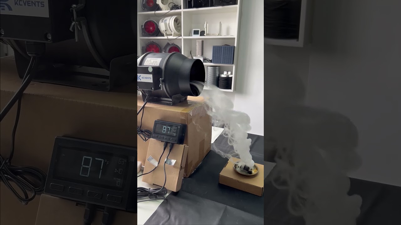 Powerful suction smoking fan for your growtent, hydroponics, kitchen, smoking room.