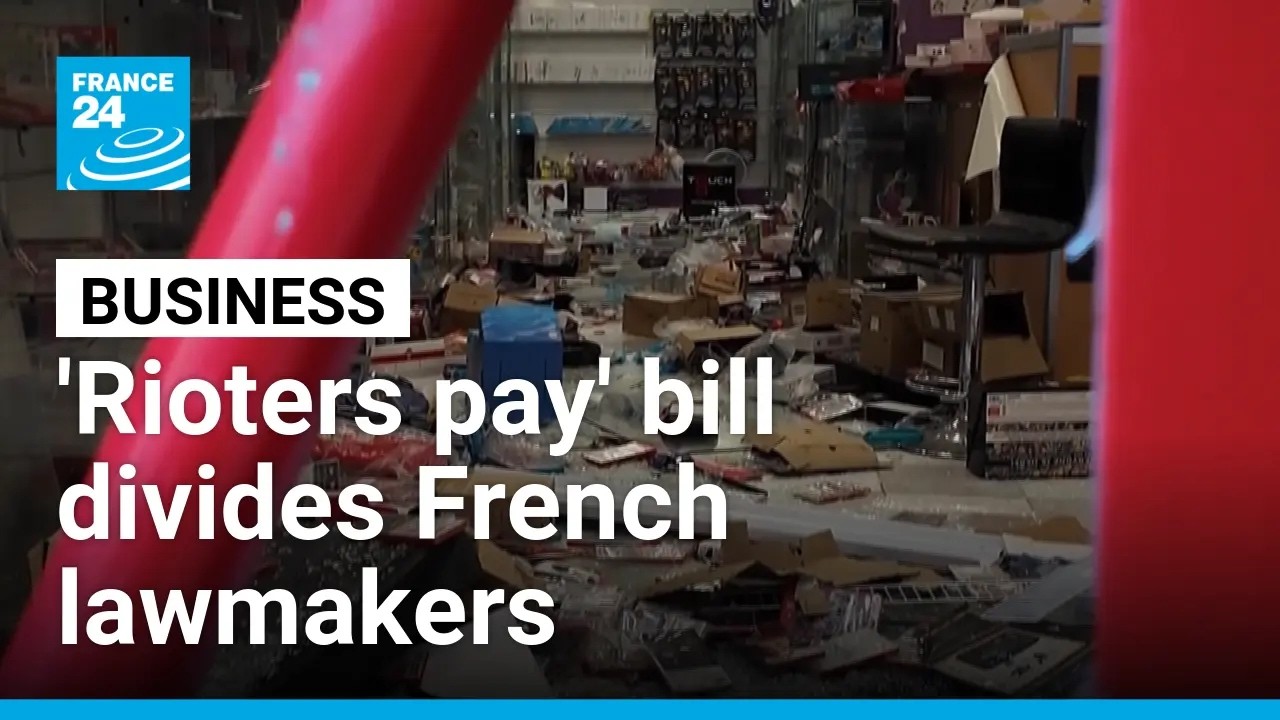 French Senate debates new 'rioters pay' bill • FRANCE 24 English