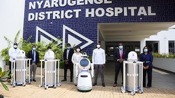 Rwanda’s coronavirus fight gets boost from UVC disinfectant robots