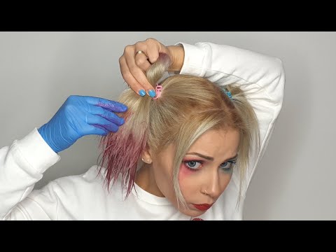 Tutorial acconciatura CAPELLI HARLEY QUINN  /  HARLEY QUINN HAIR Dye tutorial