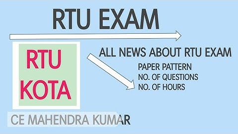 #rtu #exam || online mode || Detailed video about rtu exam 2021 -22 || Mahendra