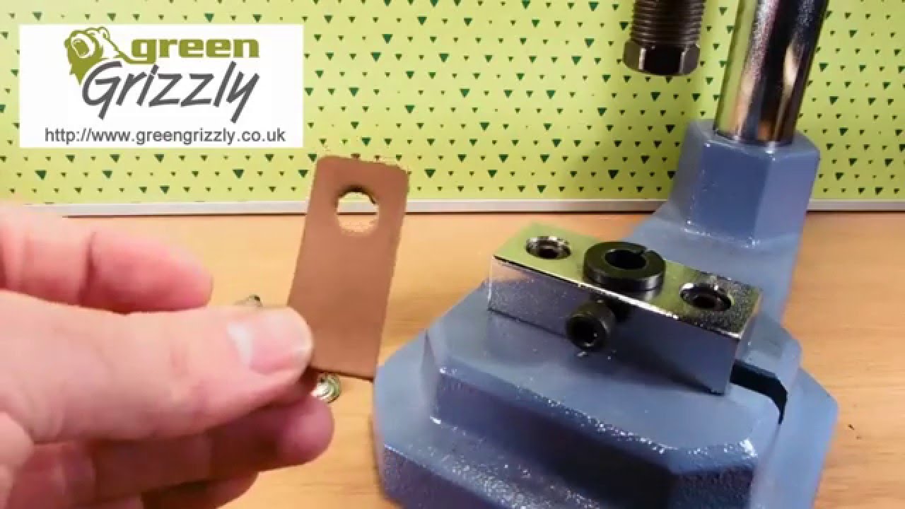 Howto set eyelets with universal hand press YouTube