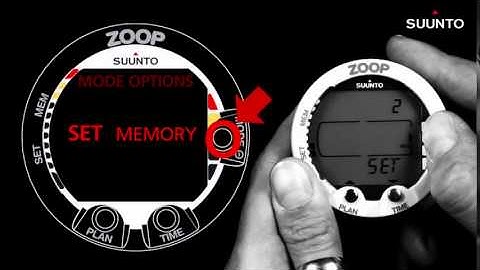 Suunto Zoop   Nitrox settings