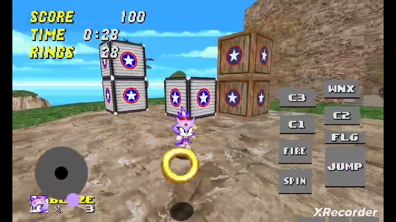 Silver and Blaze Duo Lms But in Sonic Robo Blast 2