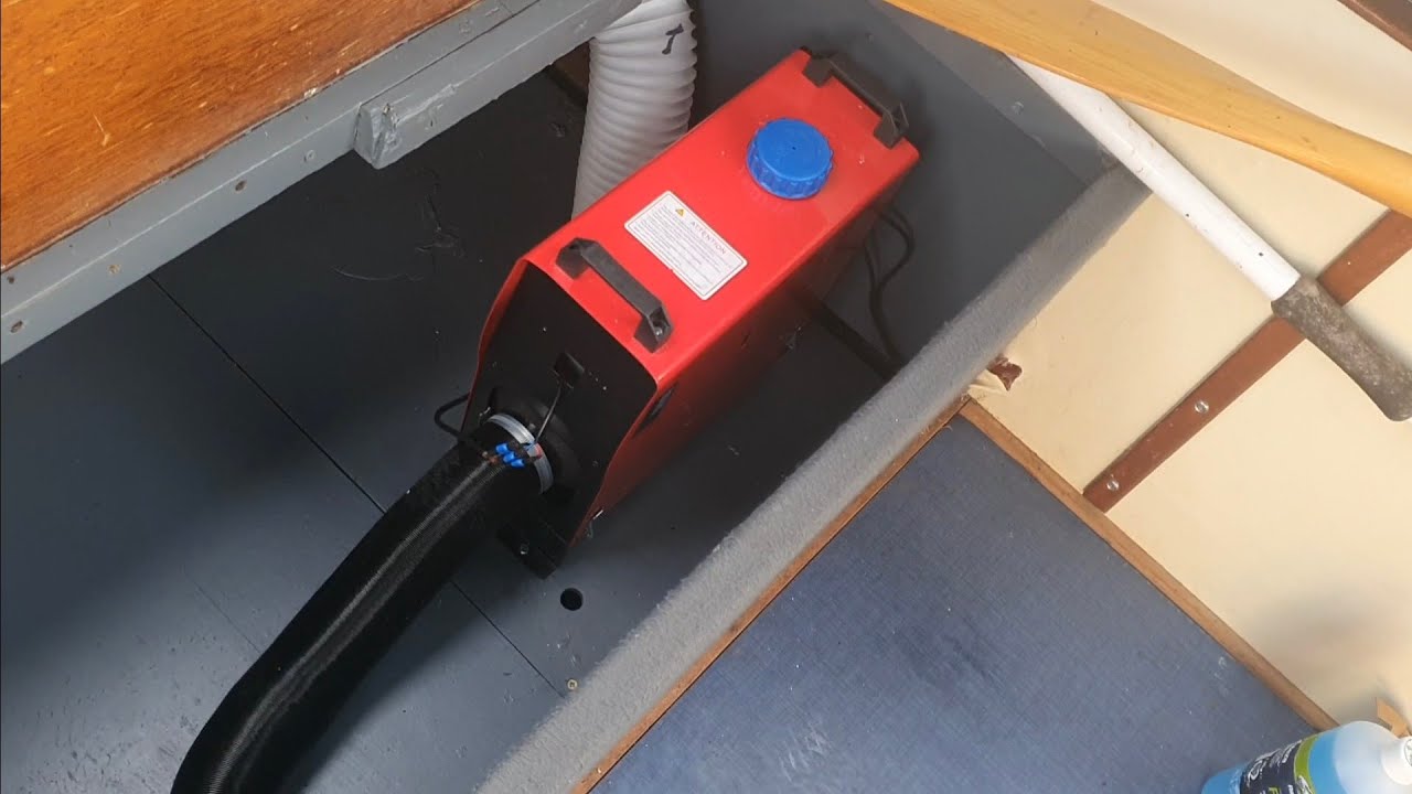 Seamaster 27 Boat Renovation and Restoration - Episode 7 - Diesel Heater First Switch On and Running