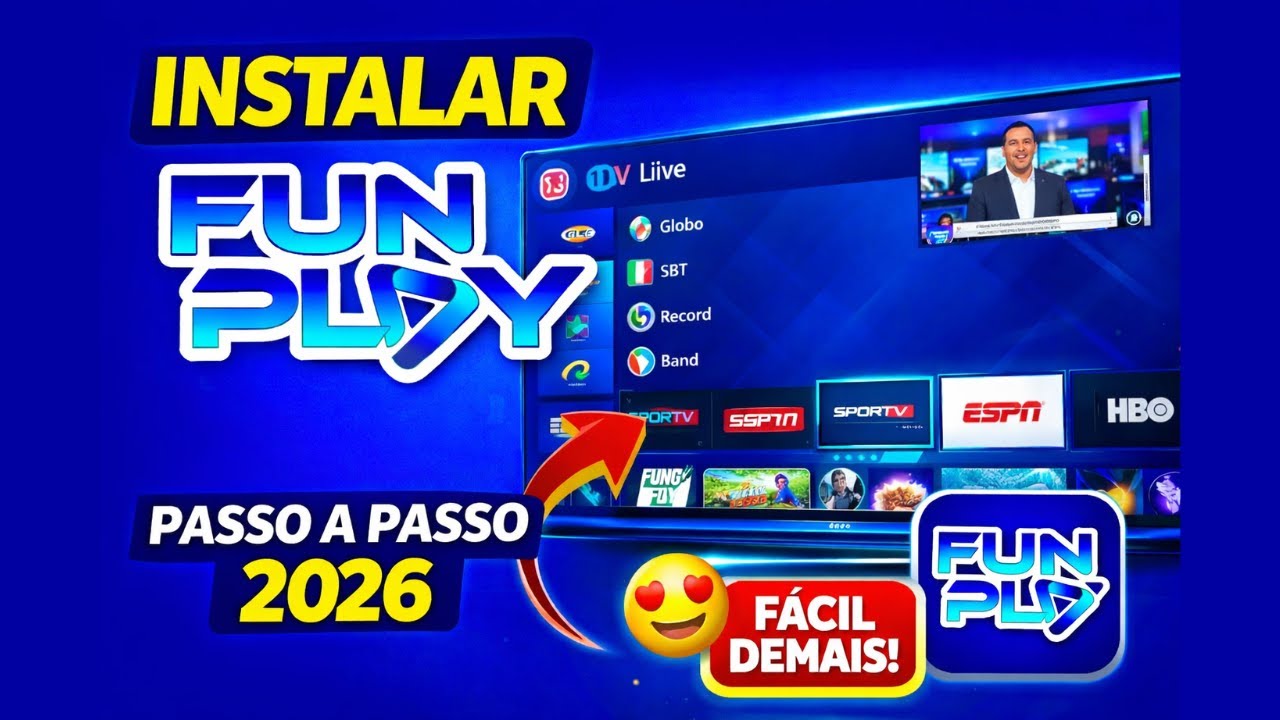 🔥 Fun Play 2026: O MELHOR APP IPTV do Ano! Você Vai Se Surpreender! 😱📺