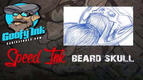 Bearded Skull Speed Ink