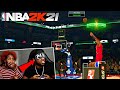 I CAN'T BELIEVE I DID THIS BLINDFOLDED!! NBA 2K21 3pt Contest REMATCH! Husband vs Wife!