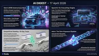 Uber's $10B Robotaxi Gamble — Koda Signal 2026-04-17