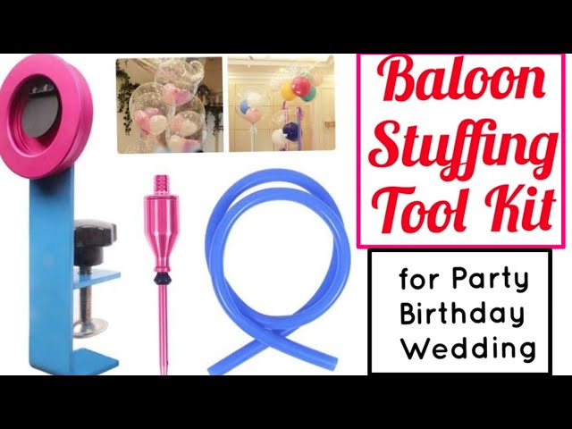 Hojffuue 1 Set Insider Balloon Stuffing Tool Kit for Wedding Birthday Celebration Party Decoration Balloon Associate Ball in The Ball