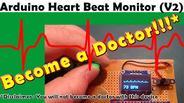 Arduino Pulse (Heart beat) sensor with "ECG" display