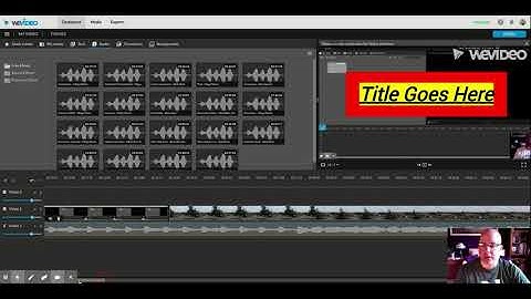 Adding audio tracks to WeVideo