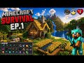 My first survival minecraft world ep1#minecraft#survival#viral