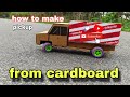 How to make truck from cardboard | how to make car from cardboard 