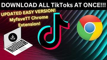 How to use myfaveTT chrome extension to download all your TikTok videos FREE HIGH QUALITY TikTok BAN