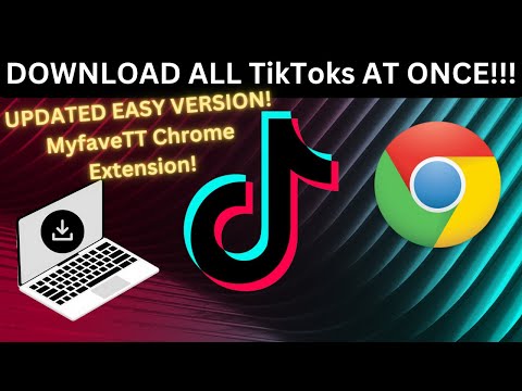 How to use myfaveTT chrome extension to download all your TikTok videos FREE HIGH QUALITY TikTok BAN