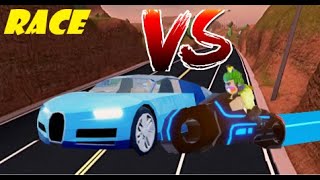 roblox jailbreak volt bike vs bugatti