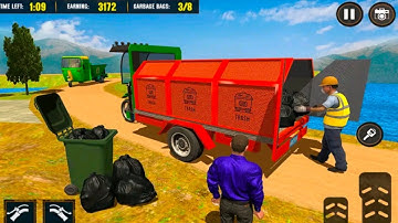 Trash Truck Rickshaw Driver 3D : Garbage Rickshaw Driving Games - Andriodgameplay | Android Adda |