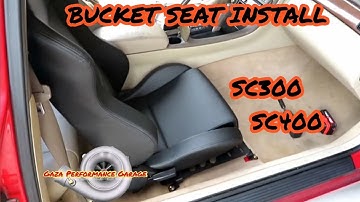 LEXUS SC300 & SC400 RACING SEATS INSTALL🛑