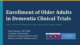 Enrollment of Older Adults in Dementia Clinical Trials