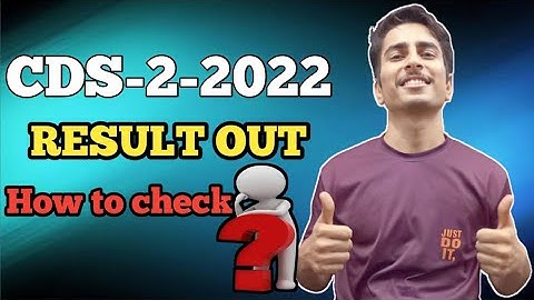 CDS 2 2023 Marks Out//CDS 2 2023 Marksheet// CDS 2 2023 Result Out// Check your CDS 2 2023 Marks
