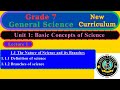Grade 7 General Science Unit 1 Lecture 1 The Nature Of Science And Its Branches 7ተኛ ክፍል GS 