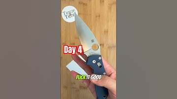 Day 4️⃣: Edge Retention Testing - Spyderco Manix 2 Spy27 #triedandtrueedc #testing #spydercoknives