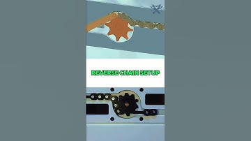 Reverse Chain Mechanism ⚙️ Engineering Shorts#TechInMotion #mechanical#mechanics#reverse #physics