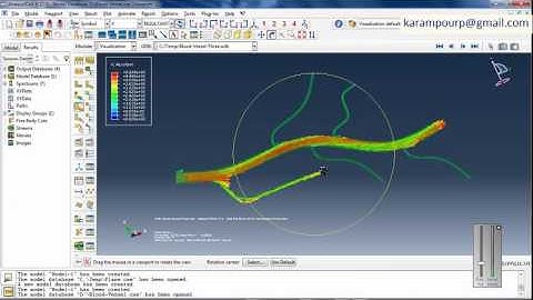 Blood Vessel  CFD simulation in Abaqus
