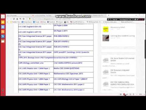 how to download past papers cxc and cape youtube