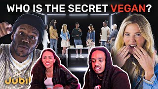 Poudii & Jana React To 6 Meat Eaters vs 1 Secret Vegan | Odd One Out