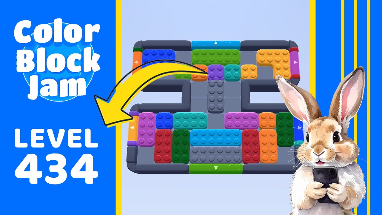 Color Block Jam Level 434 Solution Walkthrough