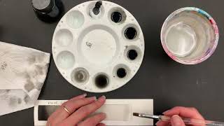 Ink Wash: 4 VALUE GRADATION