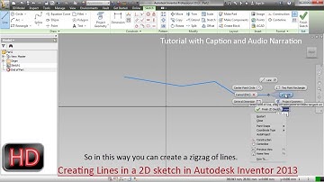 Creating Lines in a 2D sketch ( Autodesk Inventor)