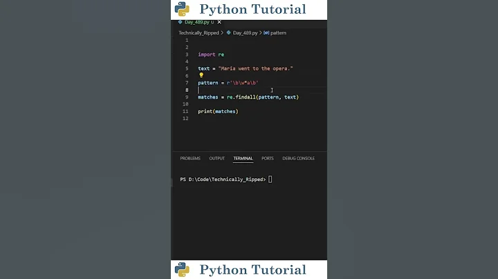 Get Words That End With Specific Letter With Regular Expressions | Python Tutorial