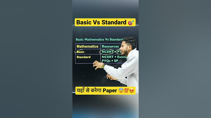 Yaha se Banta hai 🤩Maths Ka Paper 😰|Basic and Standard Mathematics Paper Level 😮#shorts#class10
