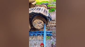 Excavator chain Replace process #excavator #machinery  #gopro