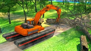 Large River Construction Heavy Excavator - Construction Simulator - Android Gameplay screenshot 4