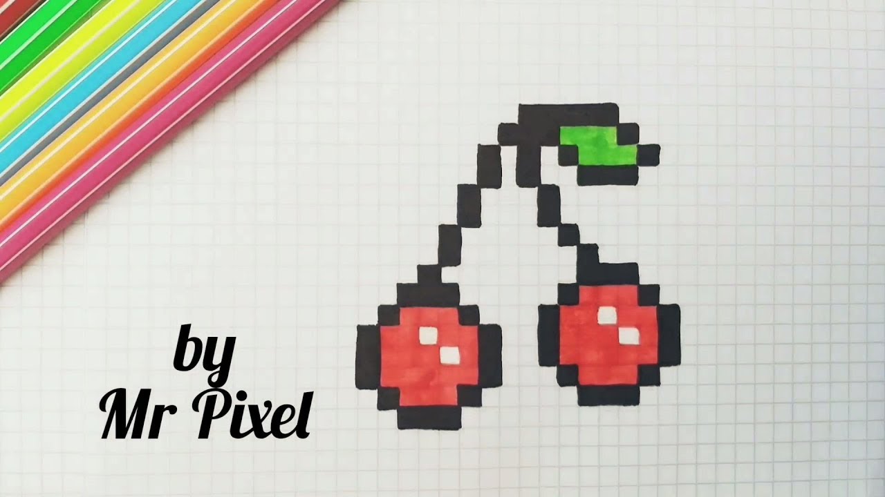 Картинки по клеточкам авокадо