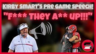 Kirby Smart's NSFW PRE-GAME SPEECH! Back-to-Back Champion Georgia Bulldawgs! "F*** THEY A** UP"!